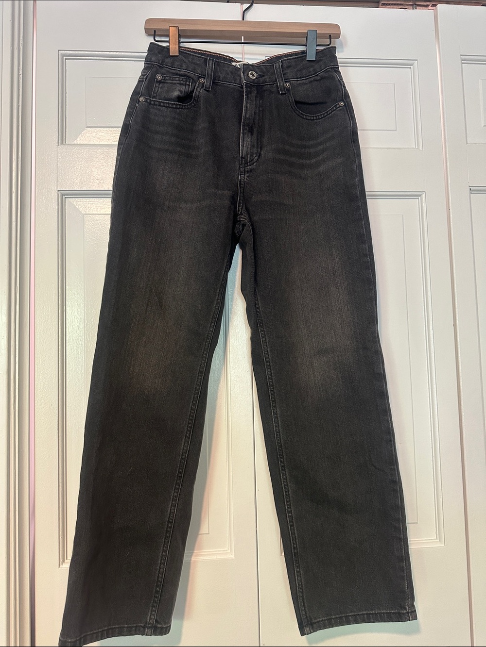 Women’s Free People Black Straight Wide Leg Jeans